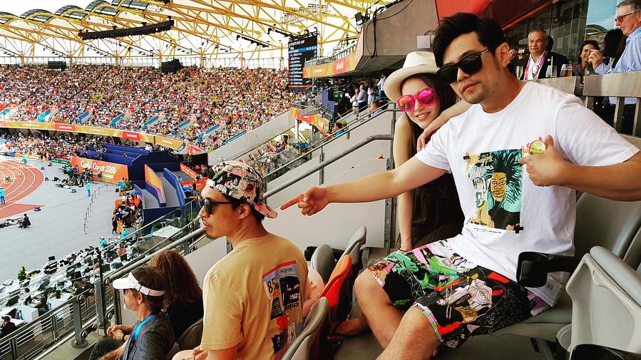 Jay and Hannah at Commonwealth Games 2018