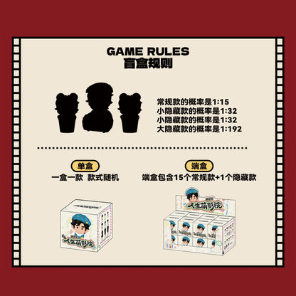 【预购】周同学潮玩微盒系列 - 人生萌影院  (盲盒)